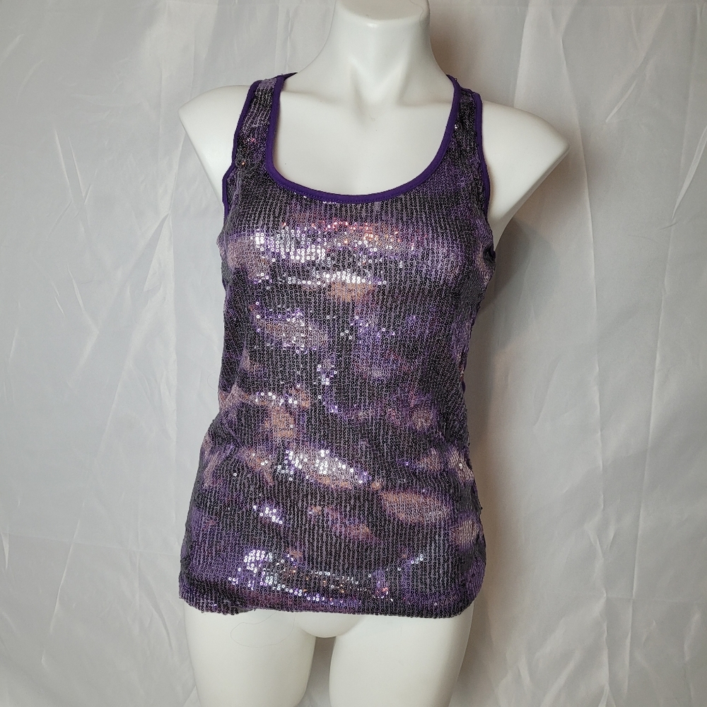 Purple/Silver Sequin Tank